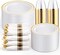350Pcs White and Gold Plastic Plates for 50 Guests - Plastic Dinnerware Set, Includes 100 Gold Plates, 150 Silverware, 50 Napkins, 50 Cups for Party, Disposable Plates for Party